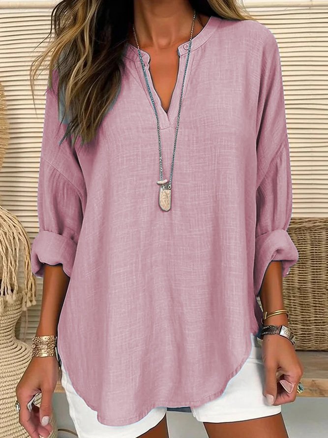 Marjorie | Casual Linen Blouse