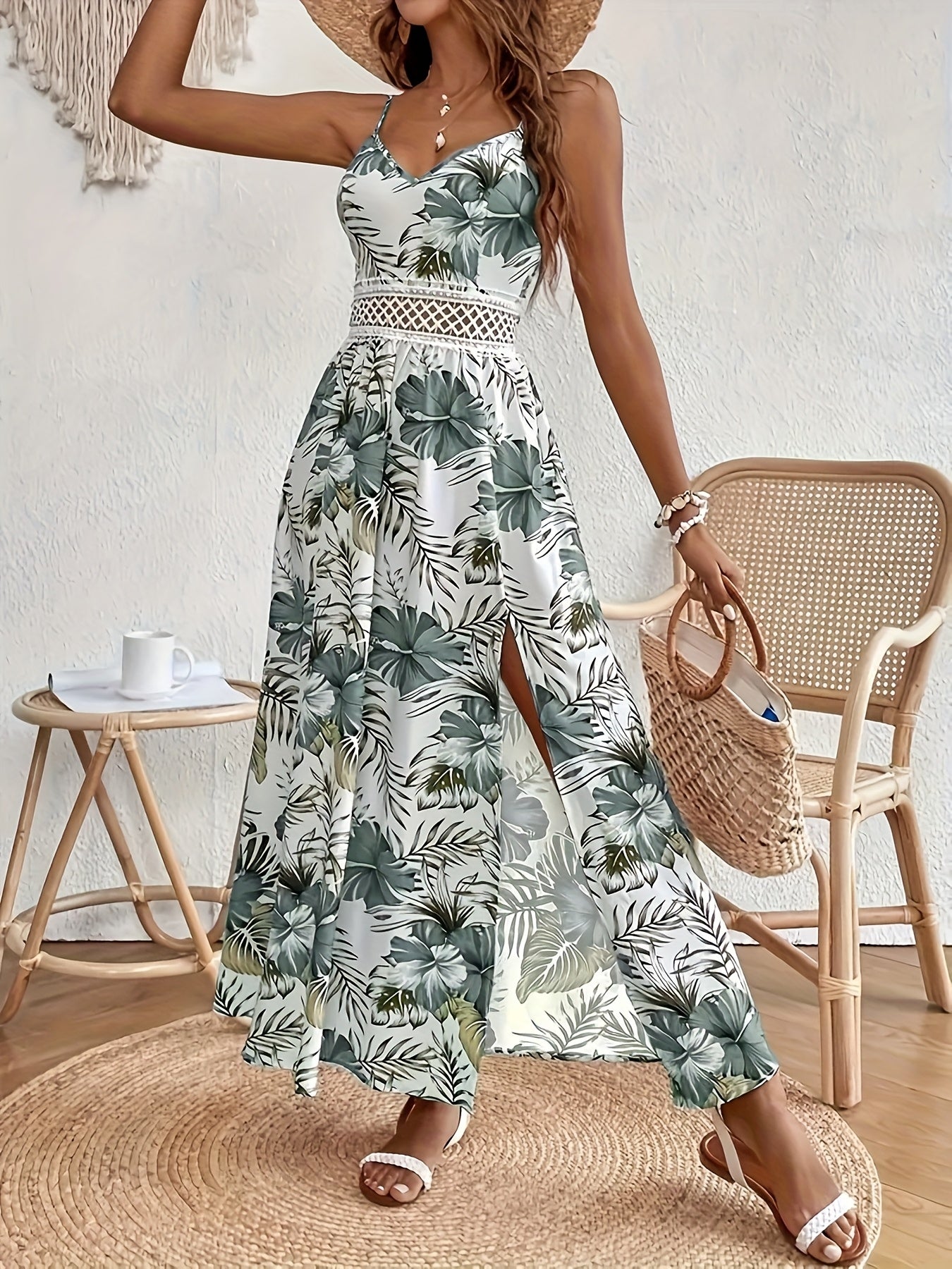 Tilda | Women's Floral Print Sleeveless Maxi Dress