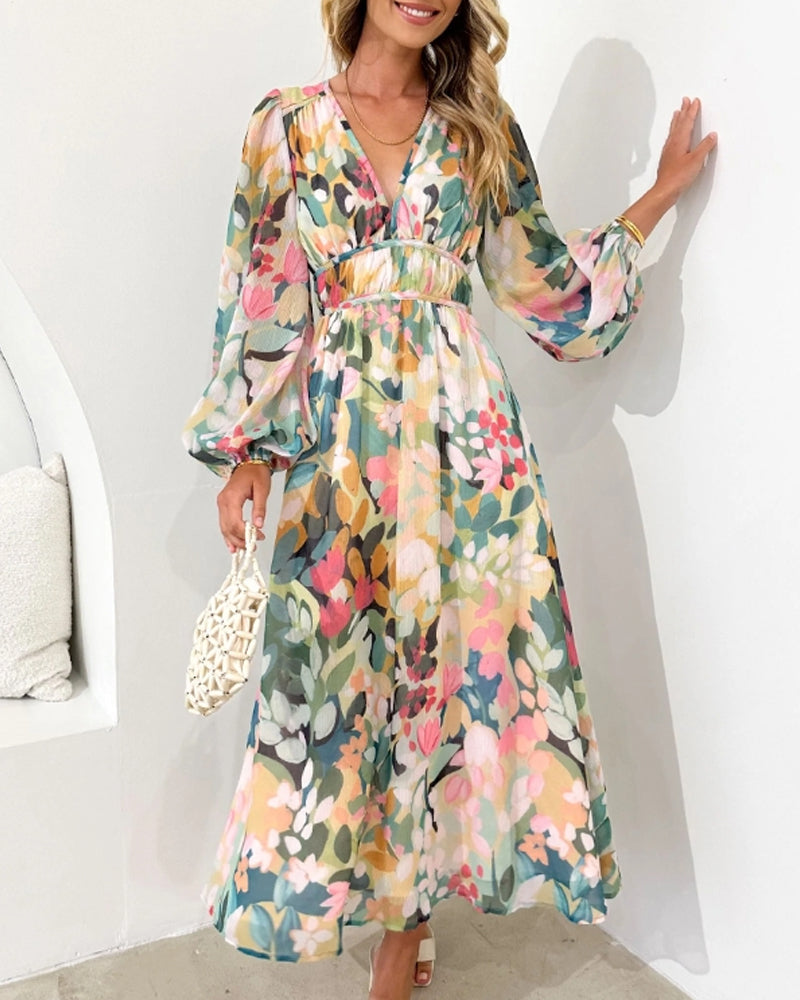 Bella | Elegant Floral Maxi Dress