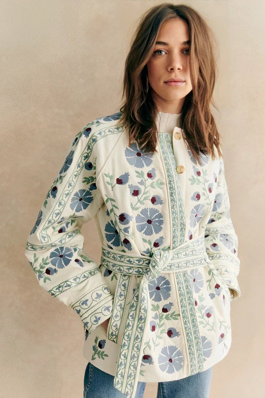 Hania | Floral Embroidery Jacket