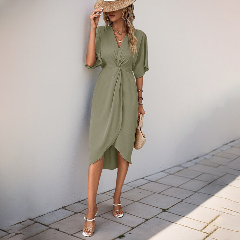 Ismay | Women's Puffed Sleeve Wrap Dress
