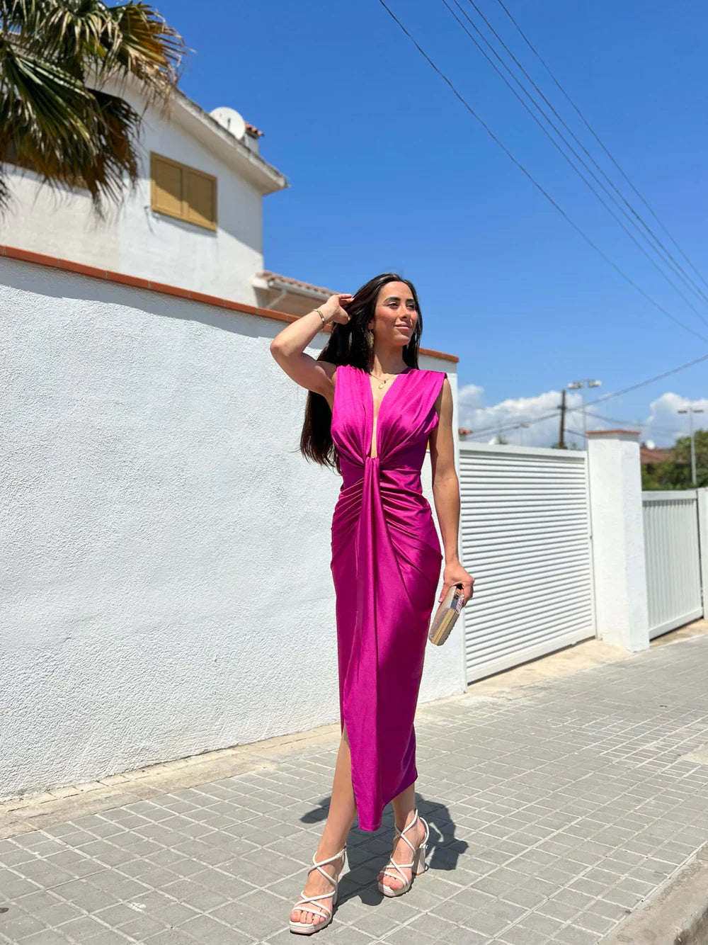 Grace | Elegant Pleated Maxi Dress