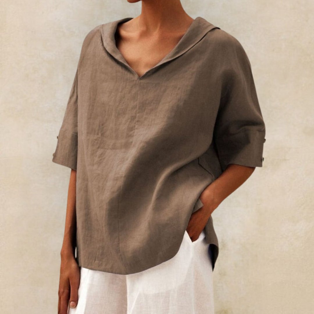 Martha | V-Neck Casual Shirt