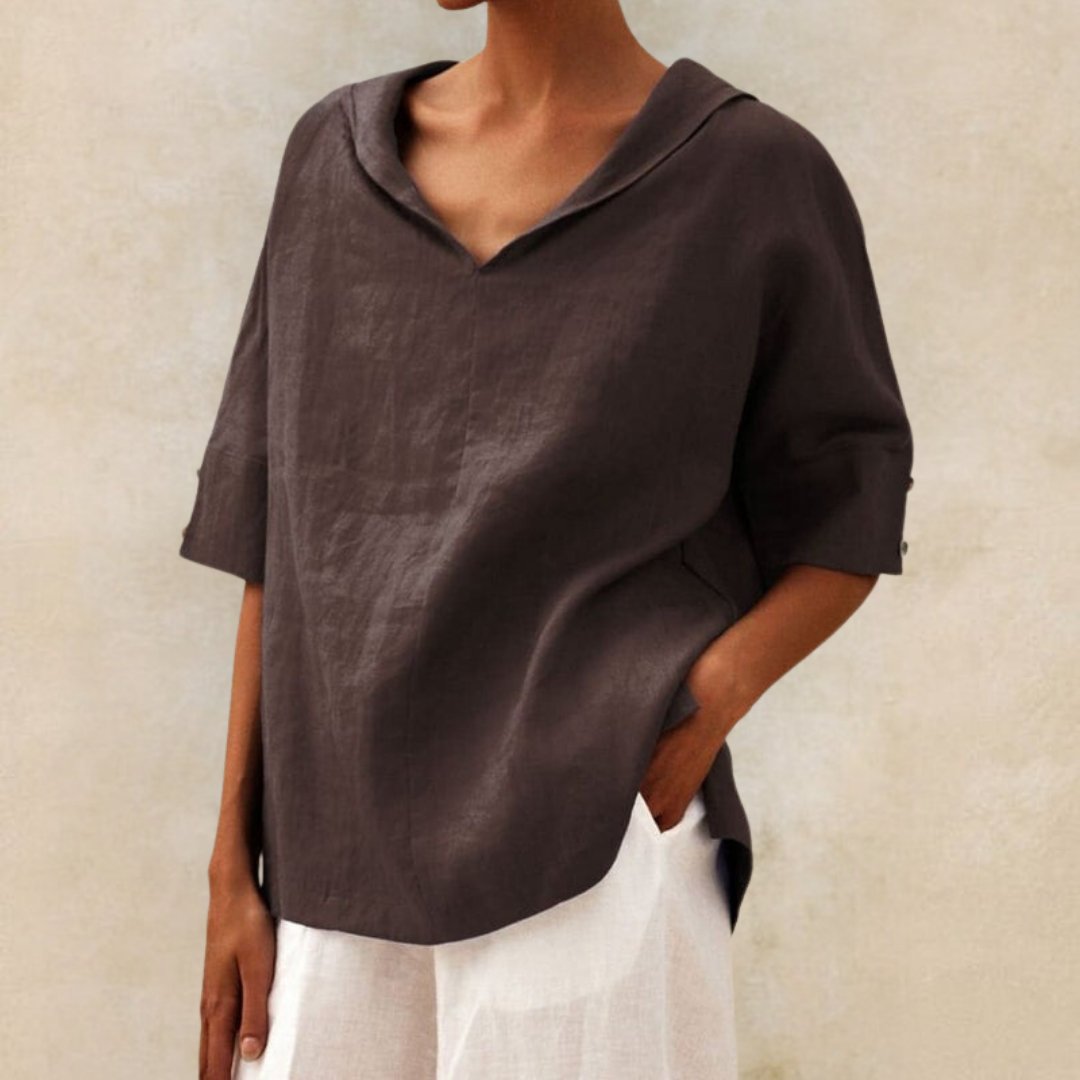 Martha | V-Neck Casual Shirt