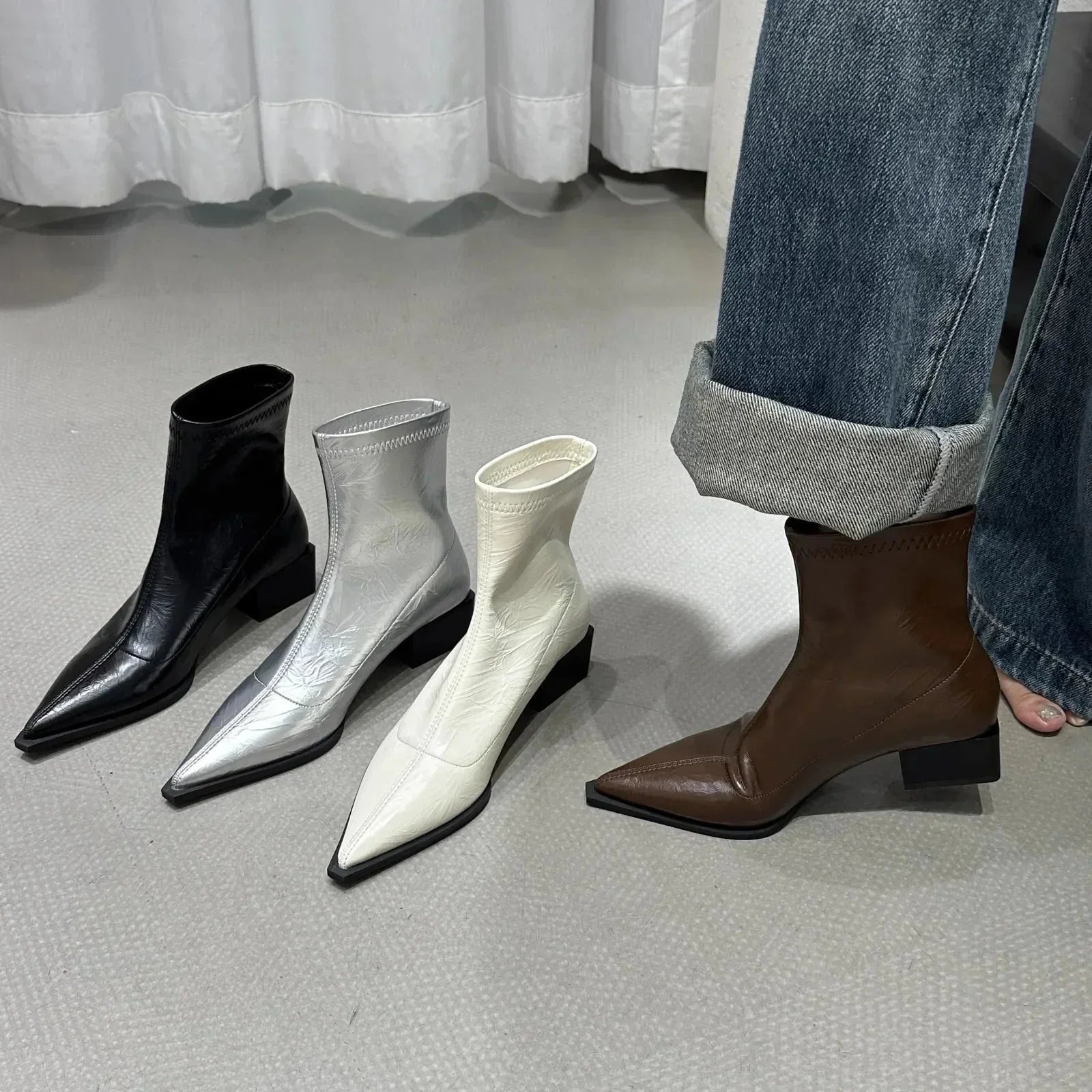 Cosima | Tapered Ankle Boots