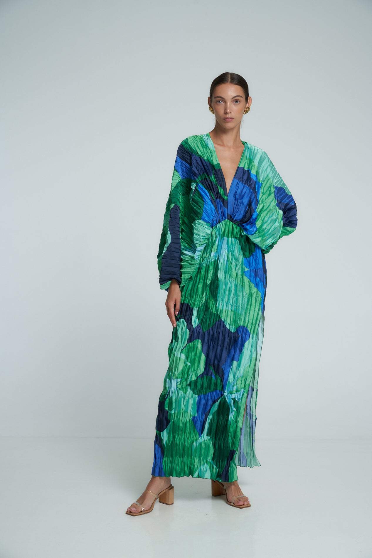 Winona | Printed Plisse Maxi Dress