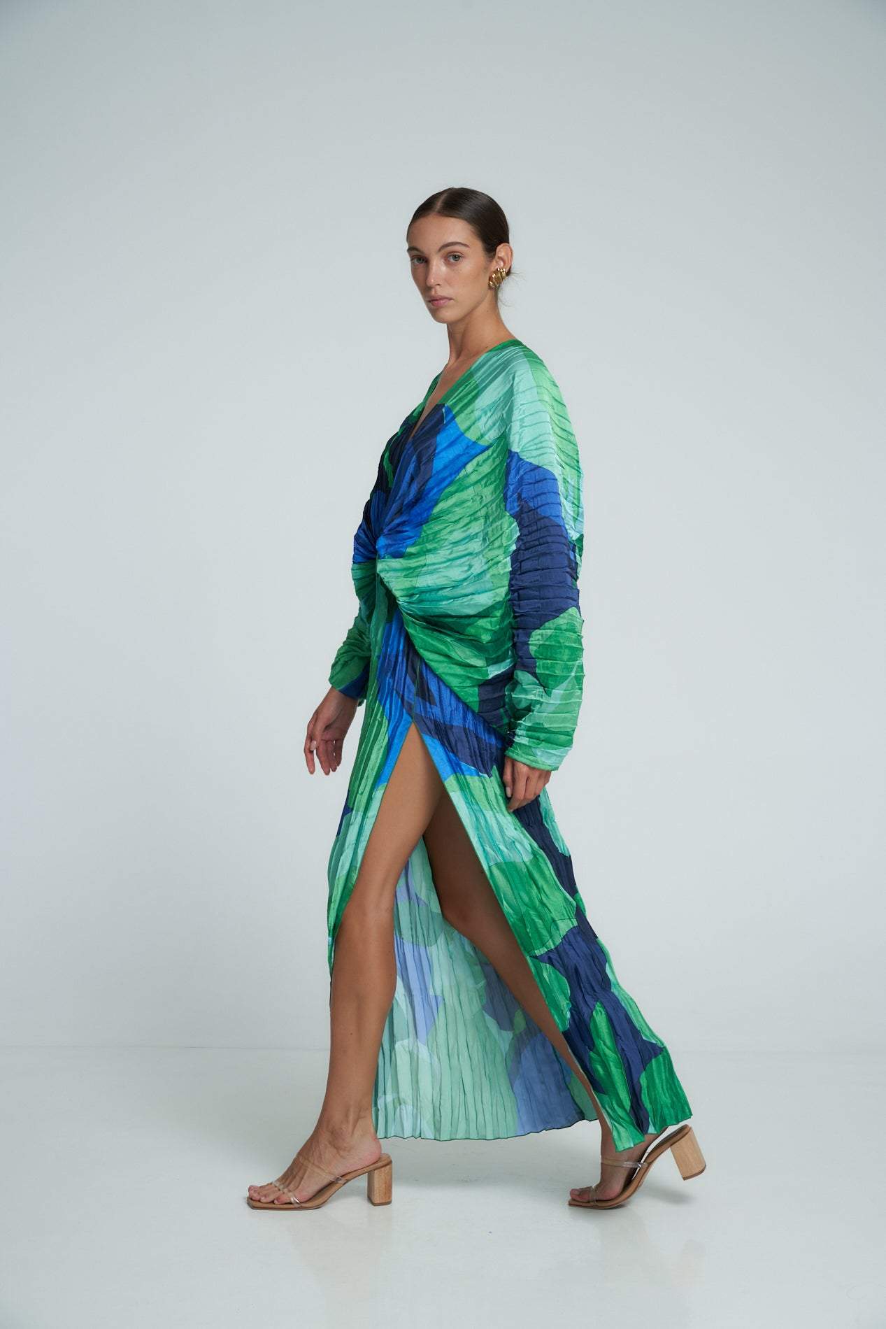 Winona | Printed Plisse Maxi Dress
