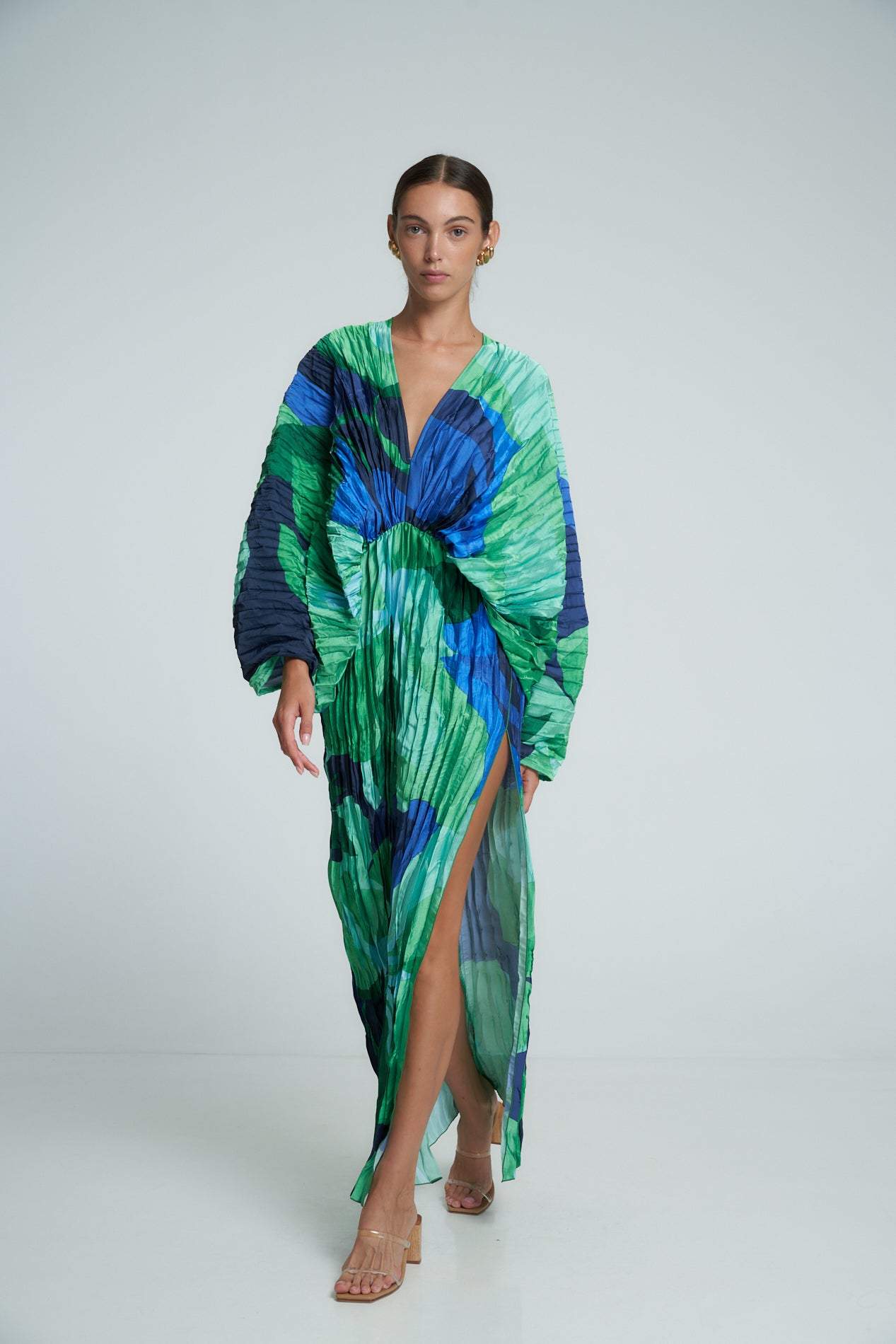 Winona | Printed Plisse Maxi Dress