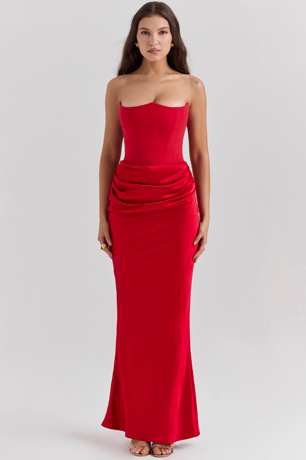 Romy | Strapless Corset Maxi Dress