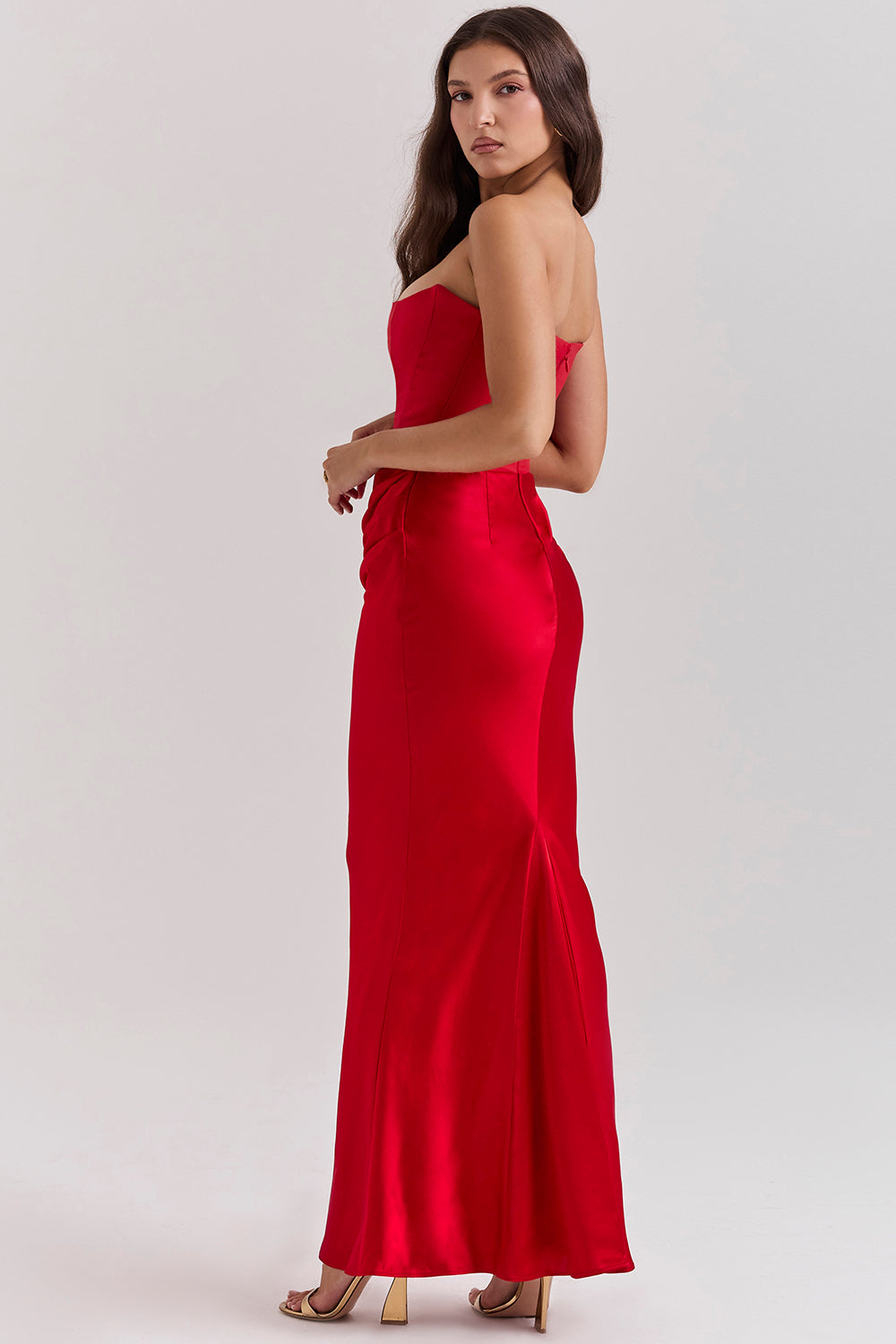Romy | Strapless Corset Maxi Dress