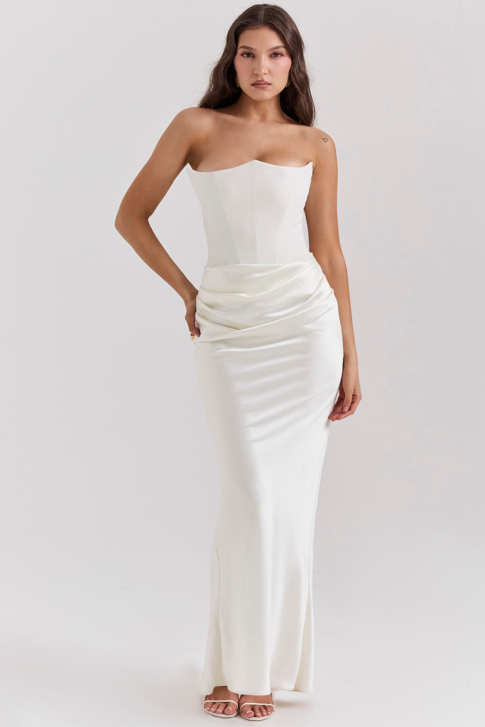 Romy | Strapless Corset Maxi Dress