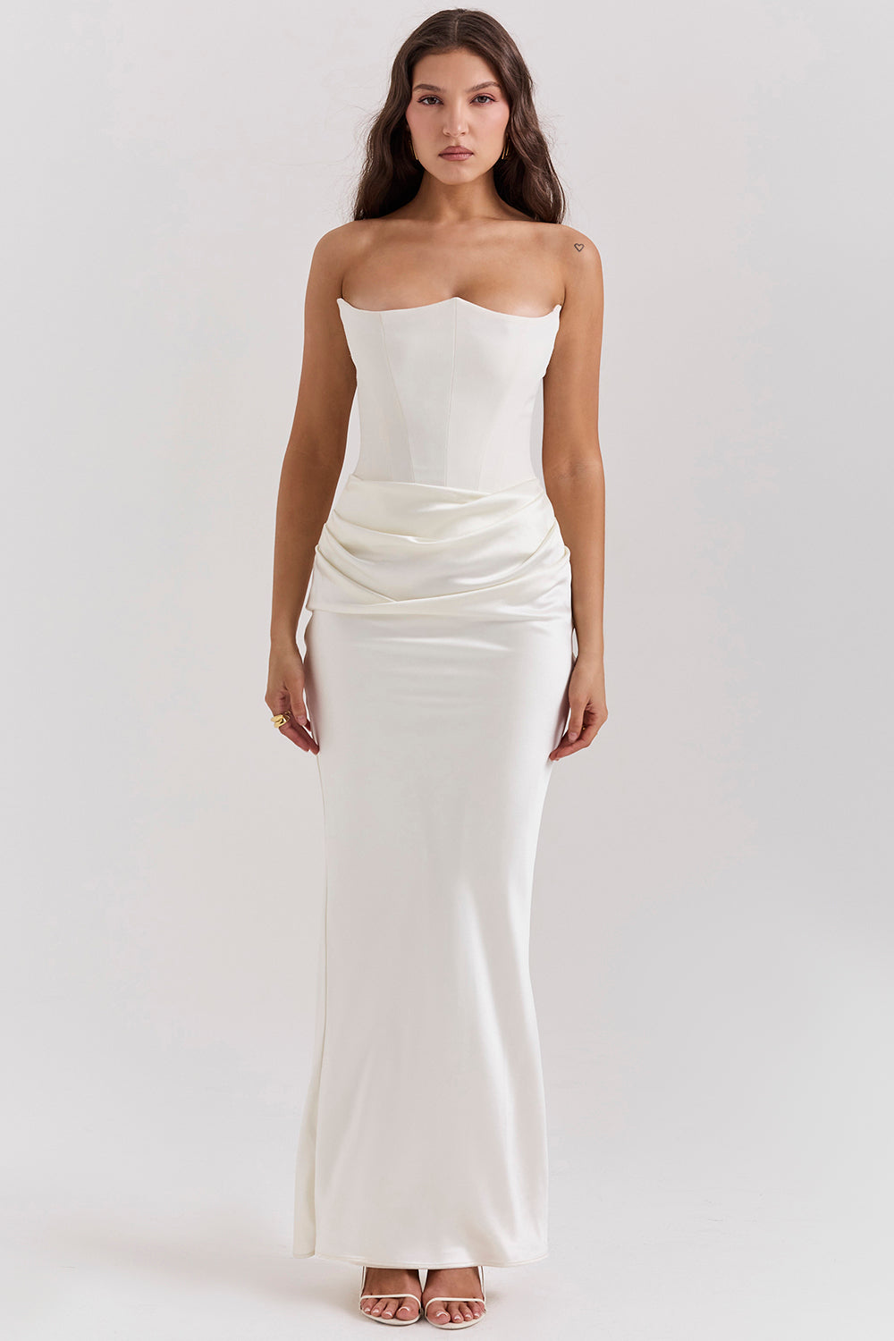 Romy | Strapless Corset Maxi Dress