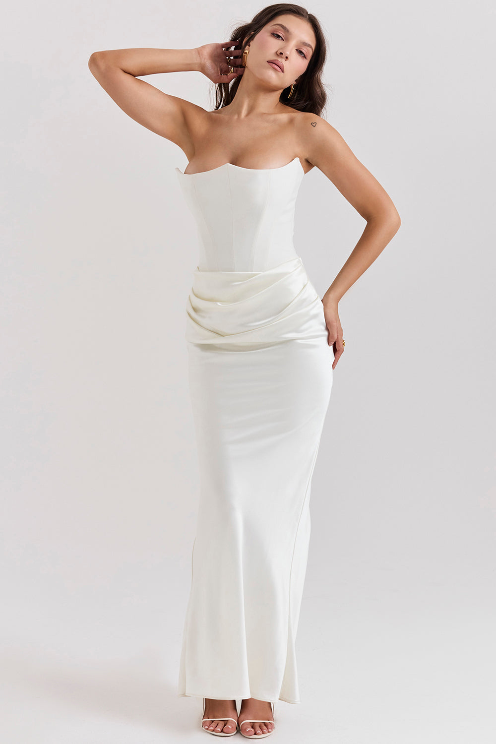 Romy | Strapless Corset Maxi Dress