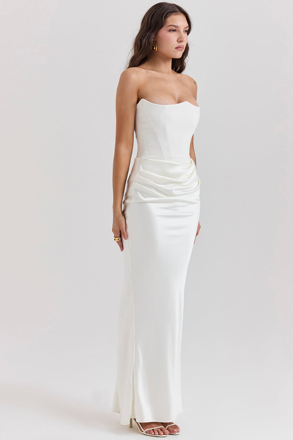 Romy | Strapless Corset Maxi Dress