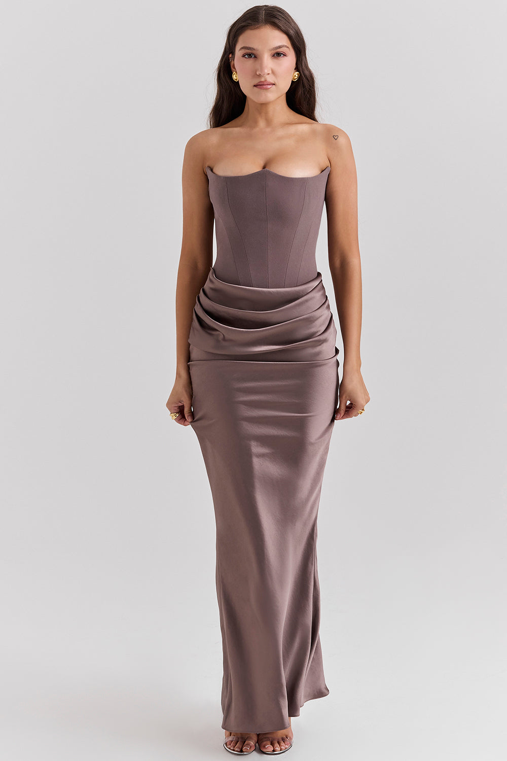 Romy | Strapless Corset Maxi Dress