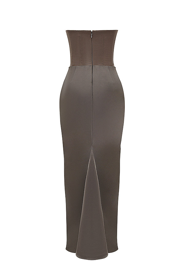 Romy | Strapless Corset Maxi Dress