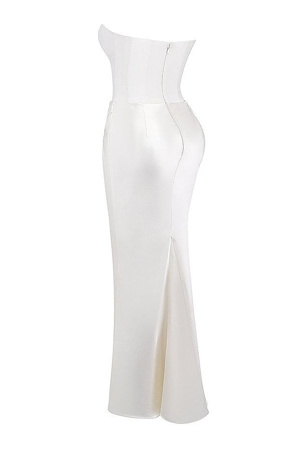 Romy | Strapless Corset Maxi Dress