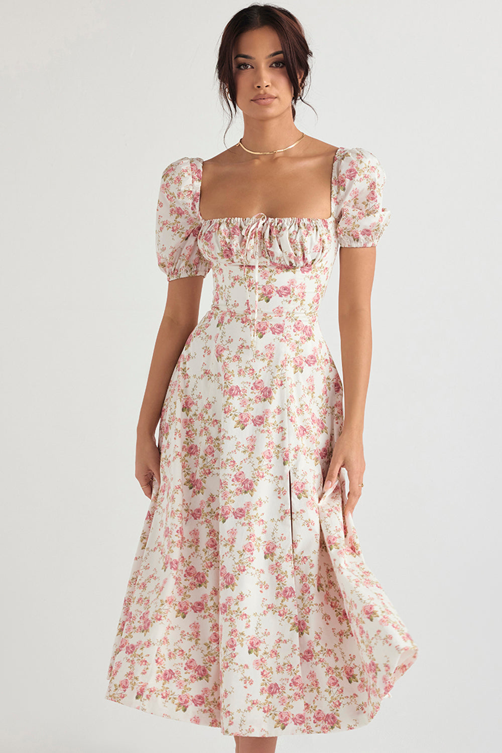 Lilibet | Floral Midi Sundress