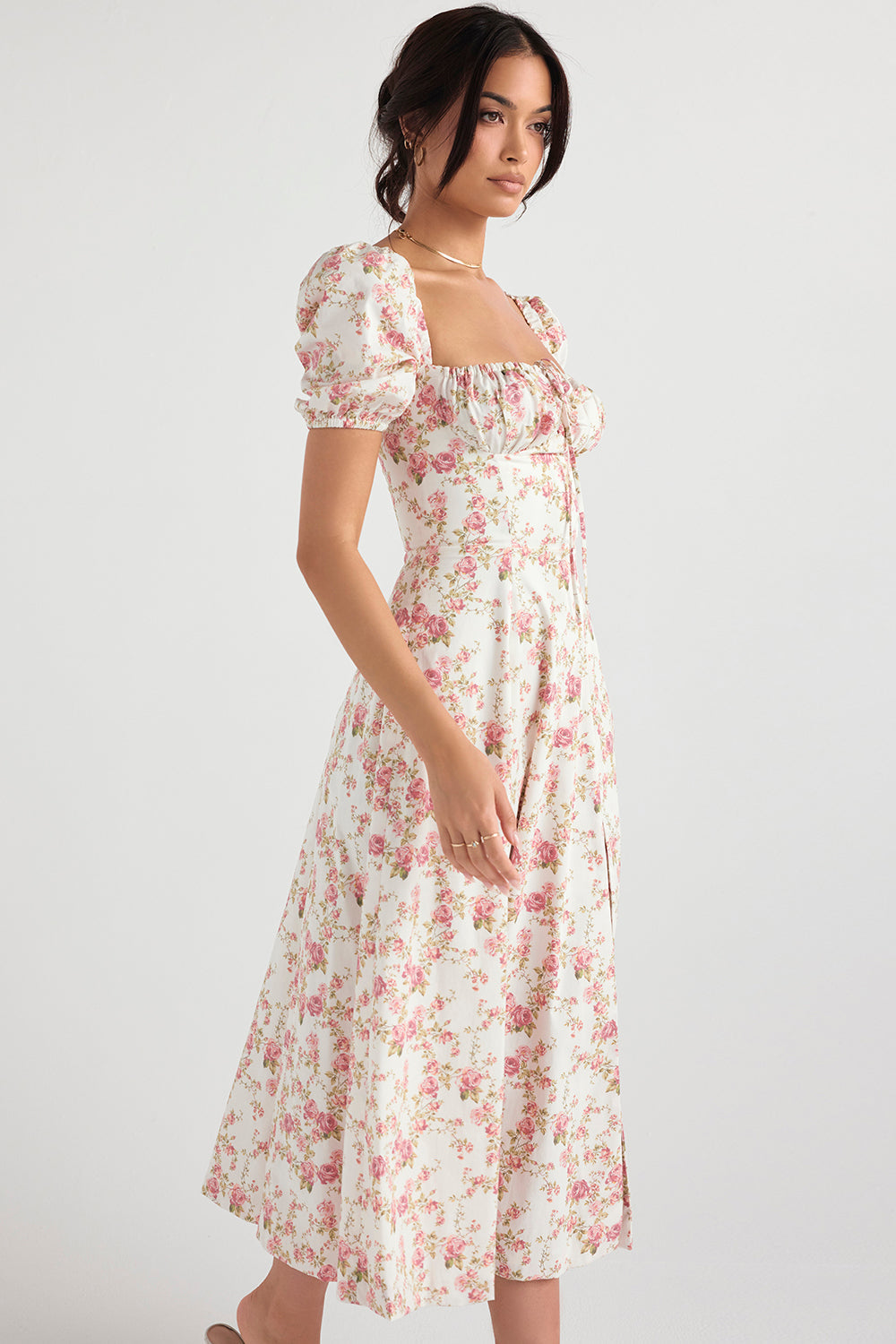 Lilibet | Floral Midi Sundress