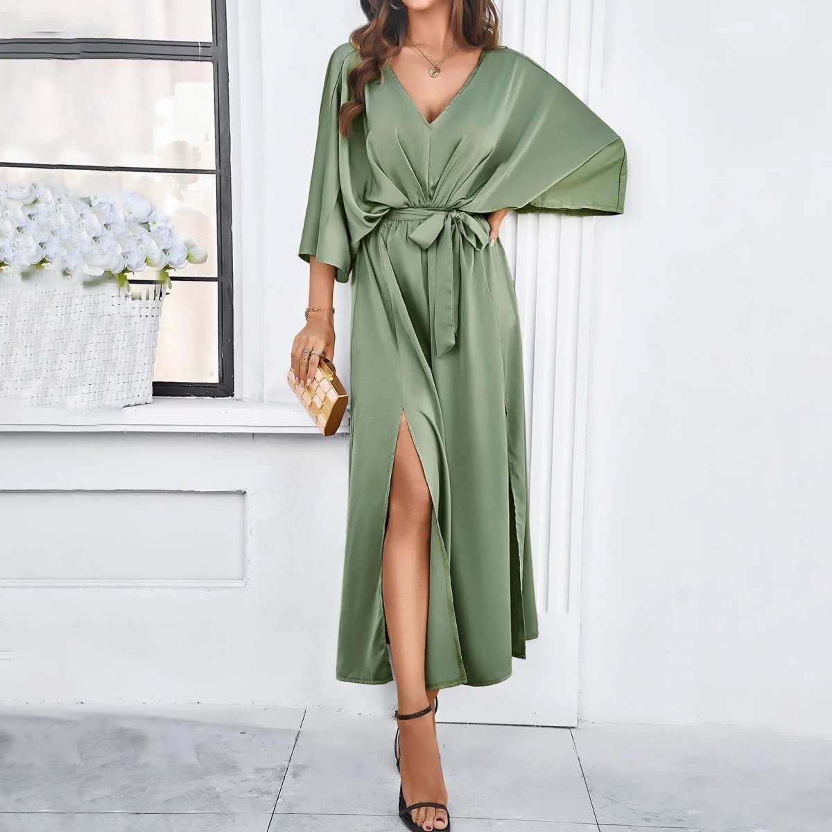 Aurelia | V-Neck Spring Dress