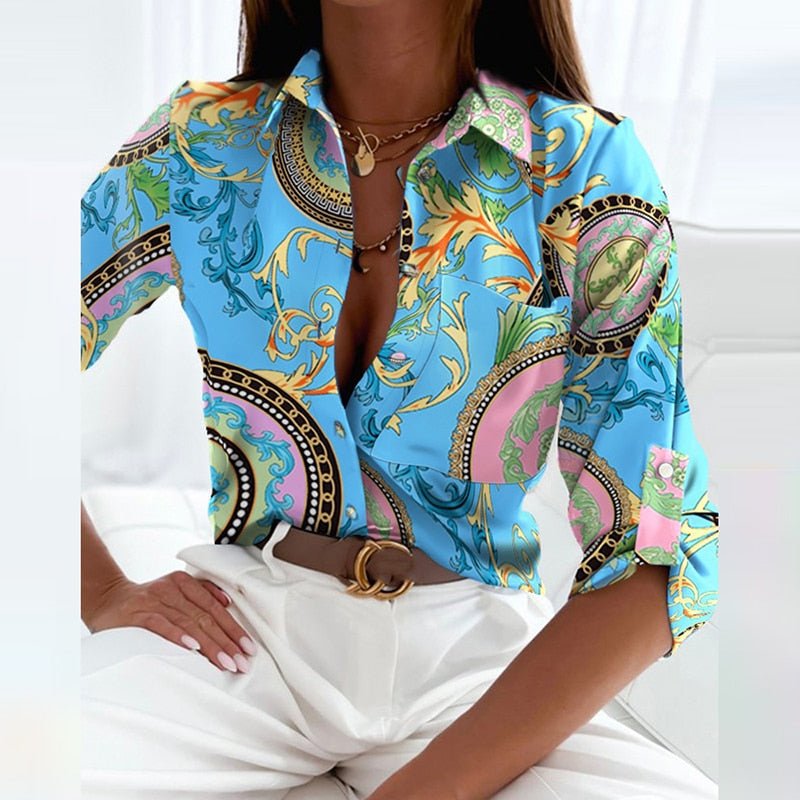 Arabella | Turned-Down Collar Blouse