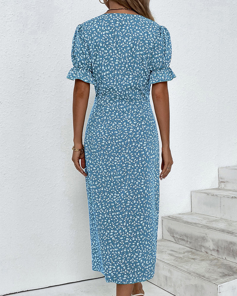 Bethany | Fresh Bloom V-Neck Dress