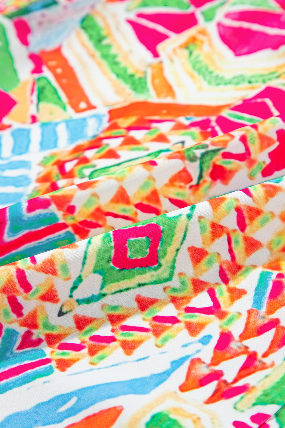Selah | Geometric Print Shirt Dress