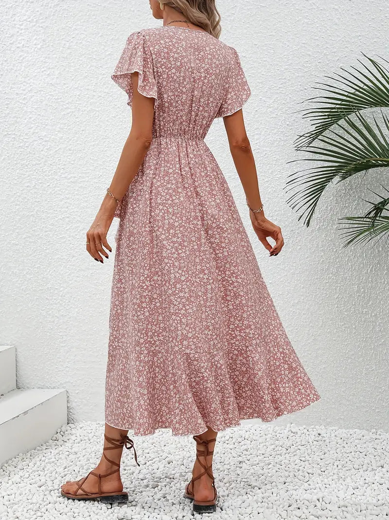 Primrose | Flowy Wrap Midi Dress