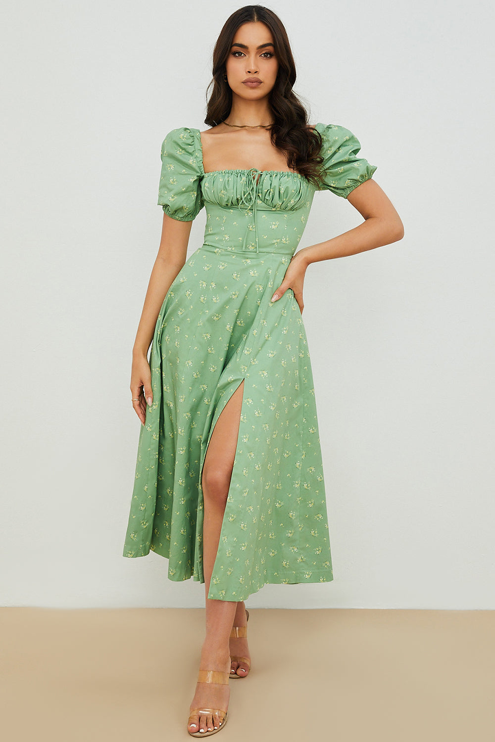 Lilibet | Floral Midi Sundress