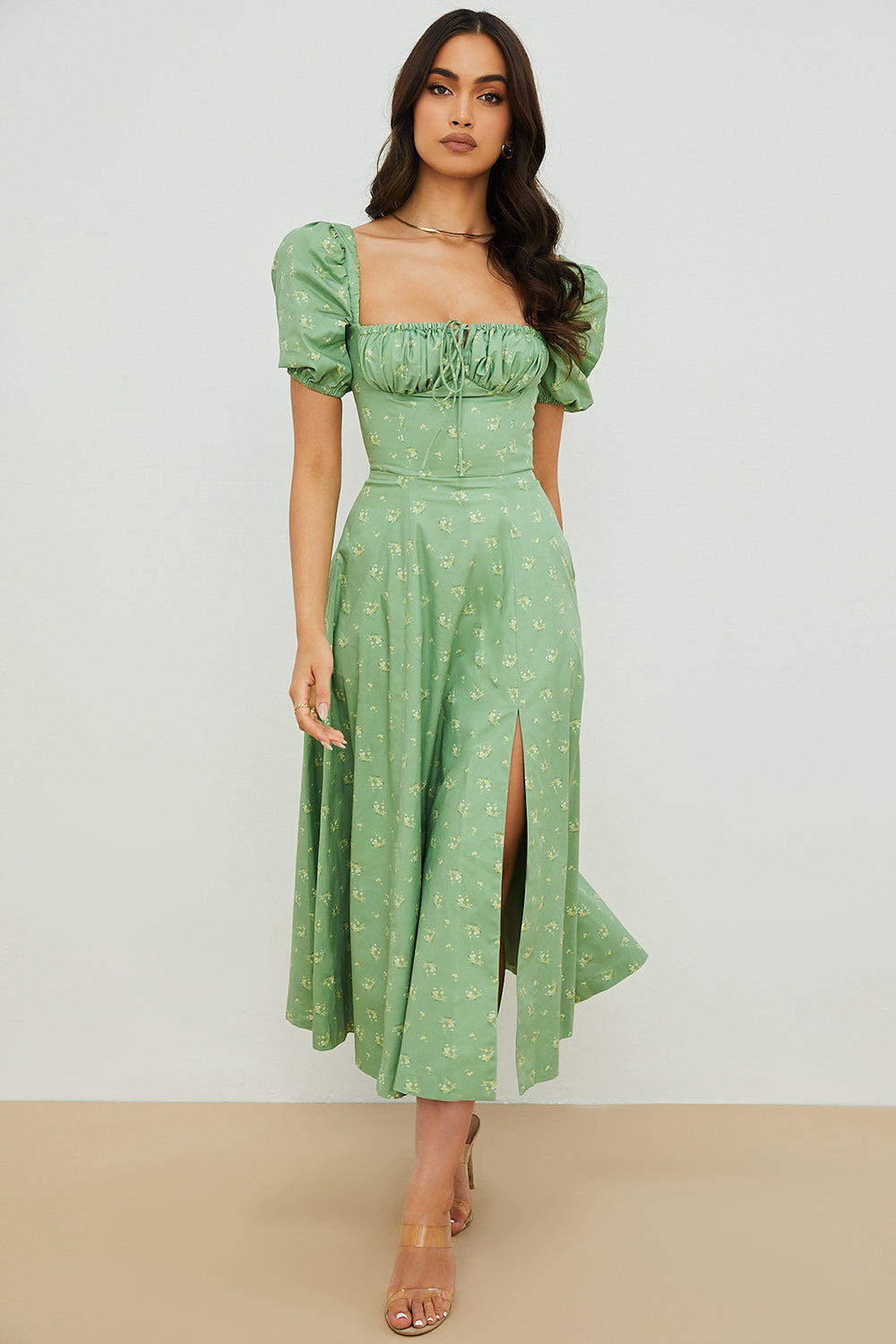 Lilibet | Floral Midi Sundress