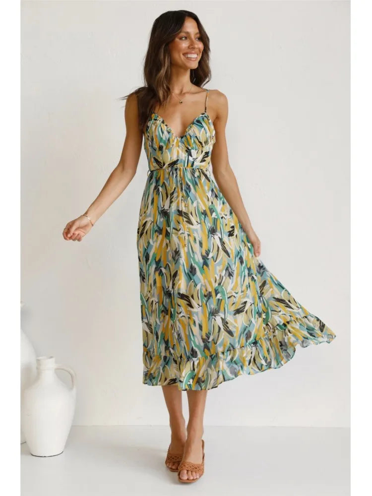 Idalia | Vibrant Charm Colorful Dress