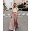 Odalys | Elegant Pleated Long Skirt