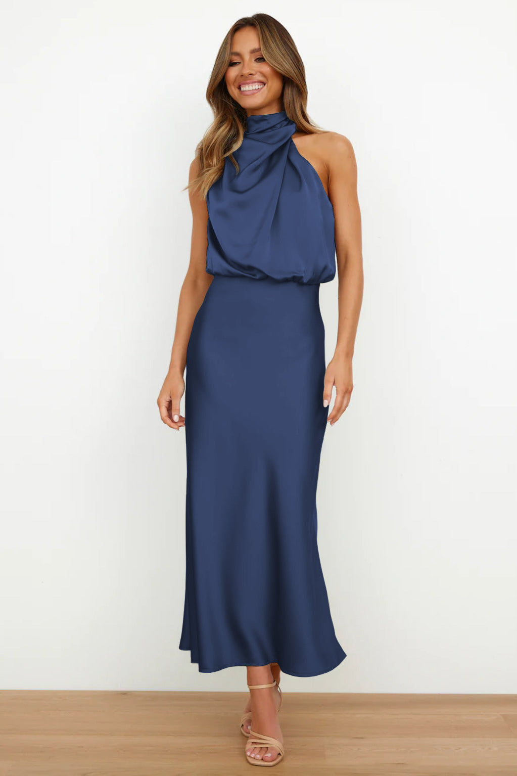 Garnet | Elegant Halter Neck Dress