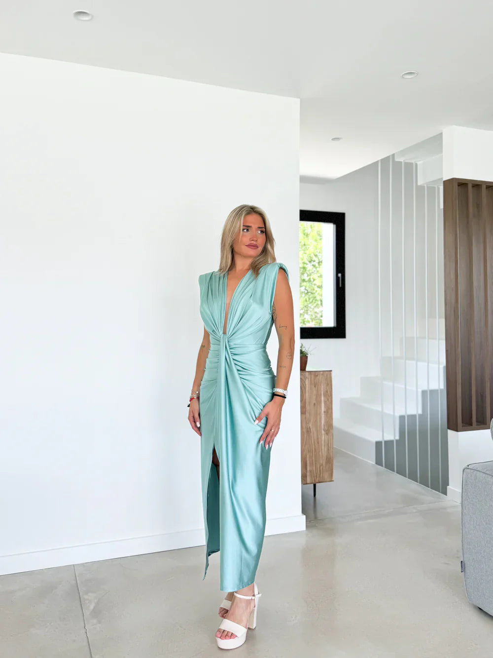 Grace | Elegant Pleated Maxi Dress