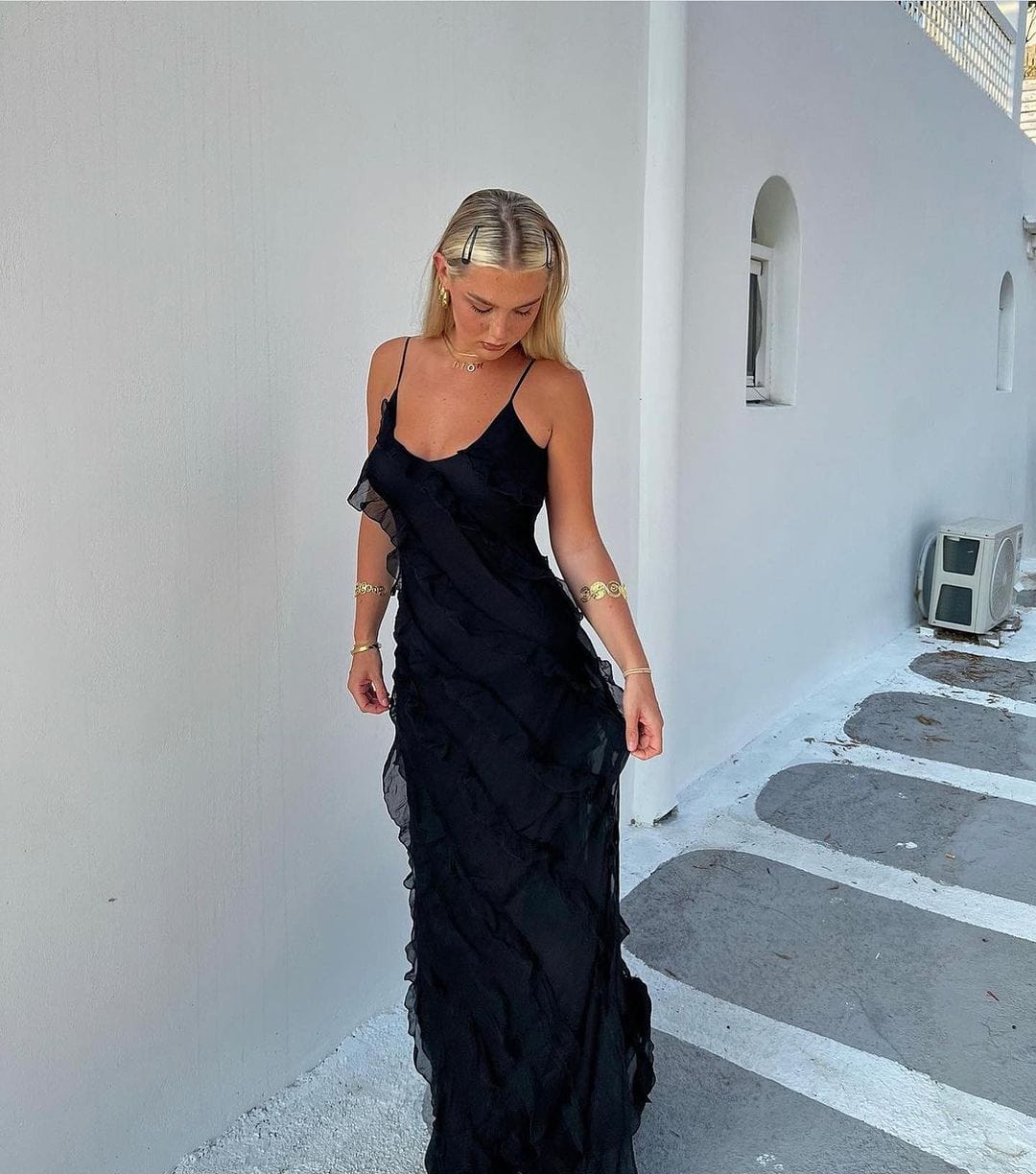Vienna | Ruffle Maxi Dress