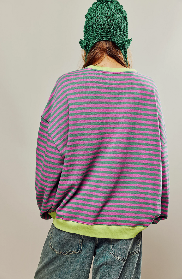Tahlia | Striped Oversized Sweater