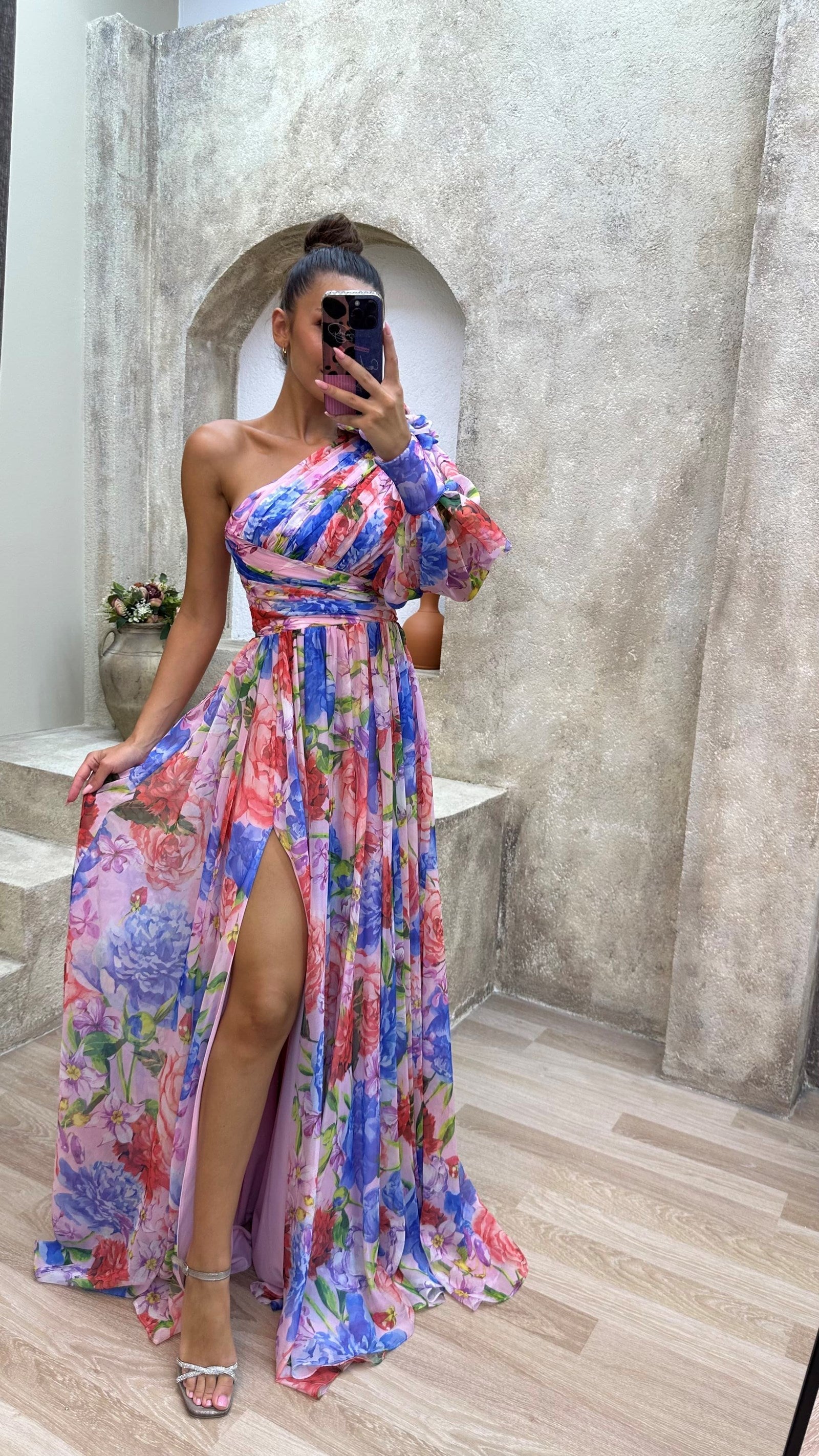 Tova | Floral One Shoulder Dress
