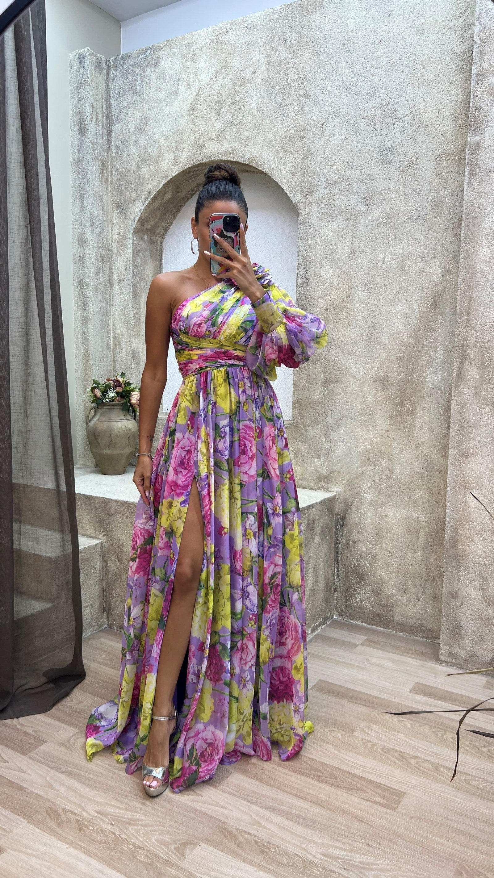 Tova | Floral One Shoulder Dress