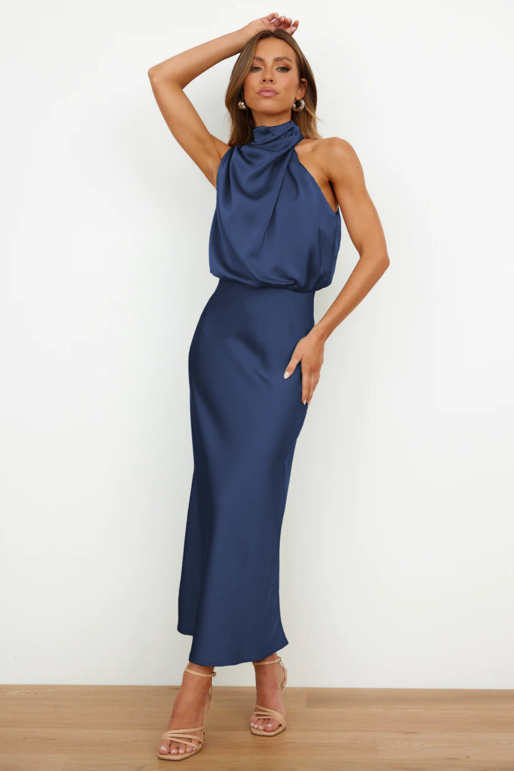 Garnet | Elegant Halter Neck Dress