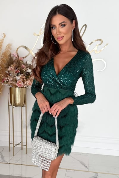 Rose | Sequin Fringe Dress