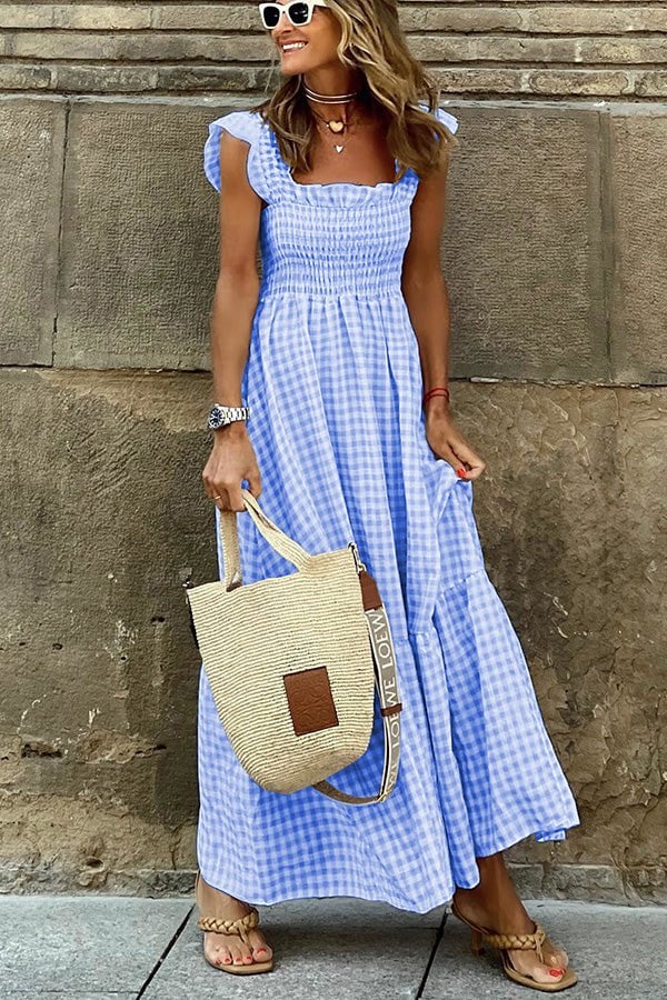 Evie | Summer Breeze Gingham Dress