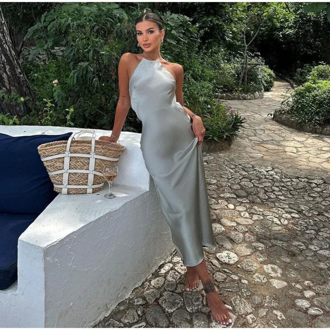 Noemi | Elegant Halter Neck Dress