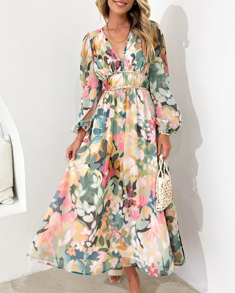 Bella | Elegant Floral Maxi Dress