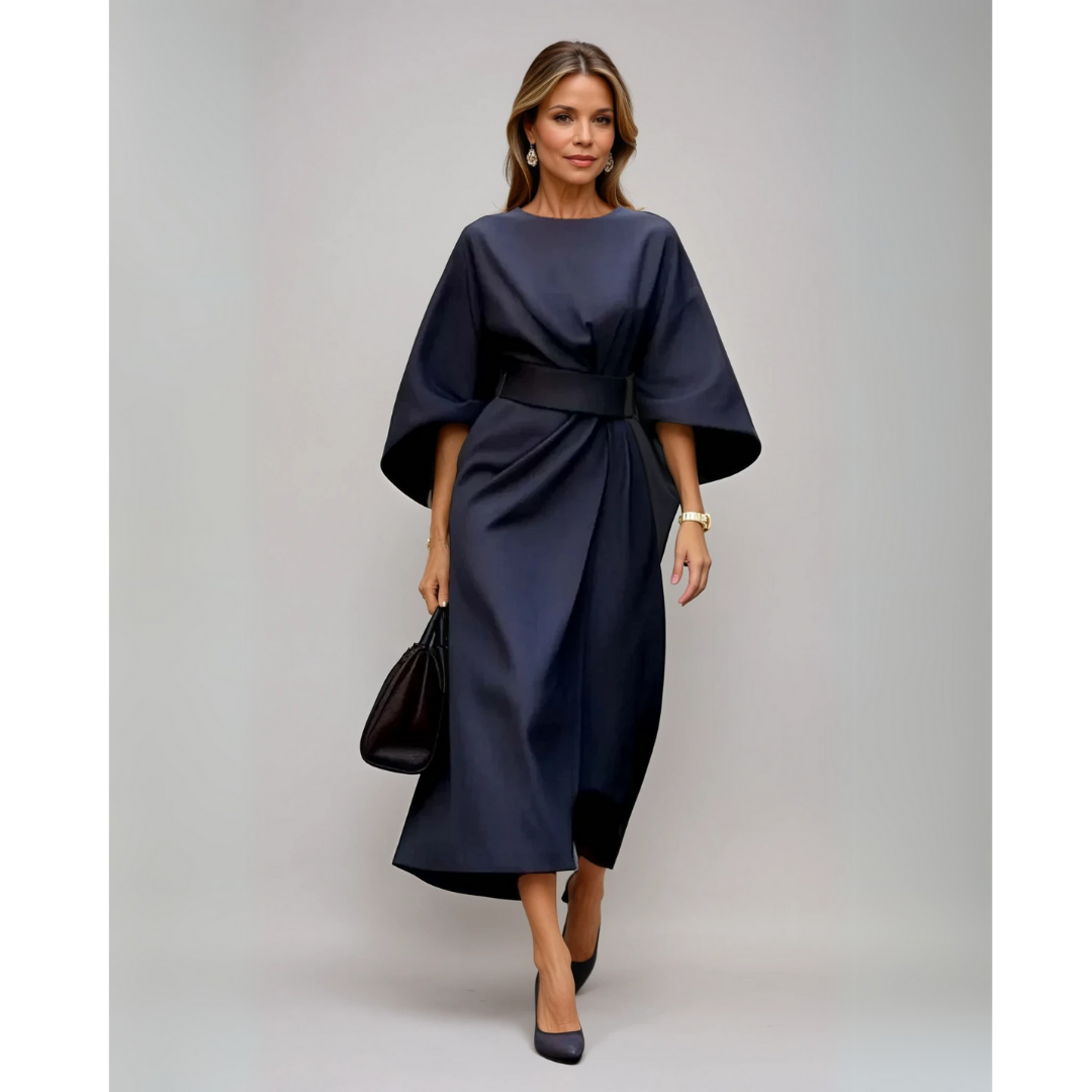 Dove | Elegant Lantern Sleeve Dress
