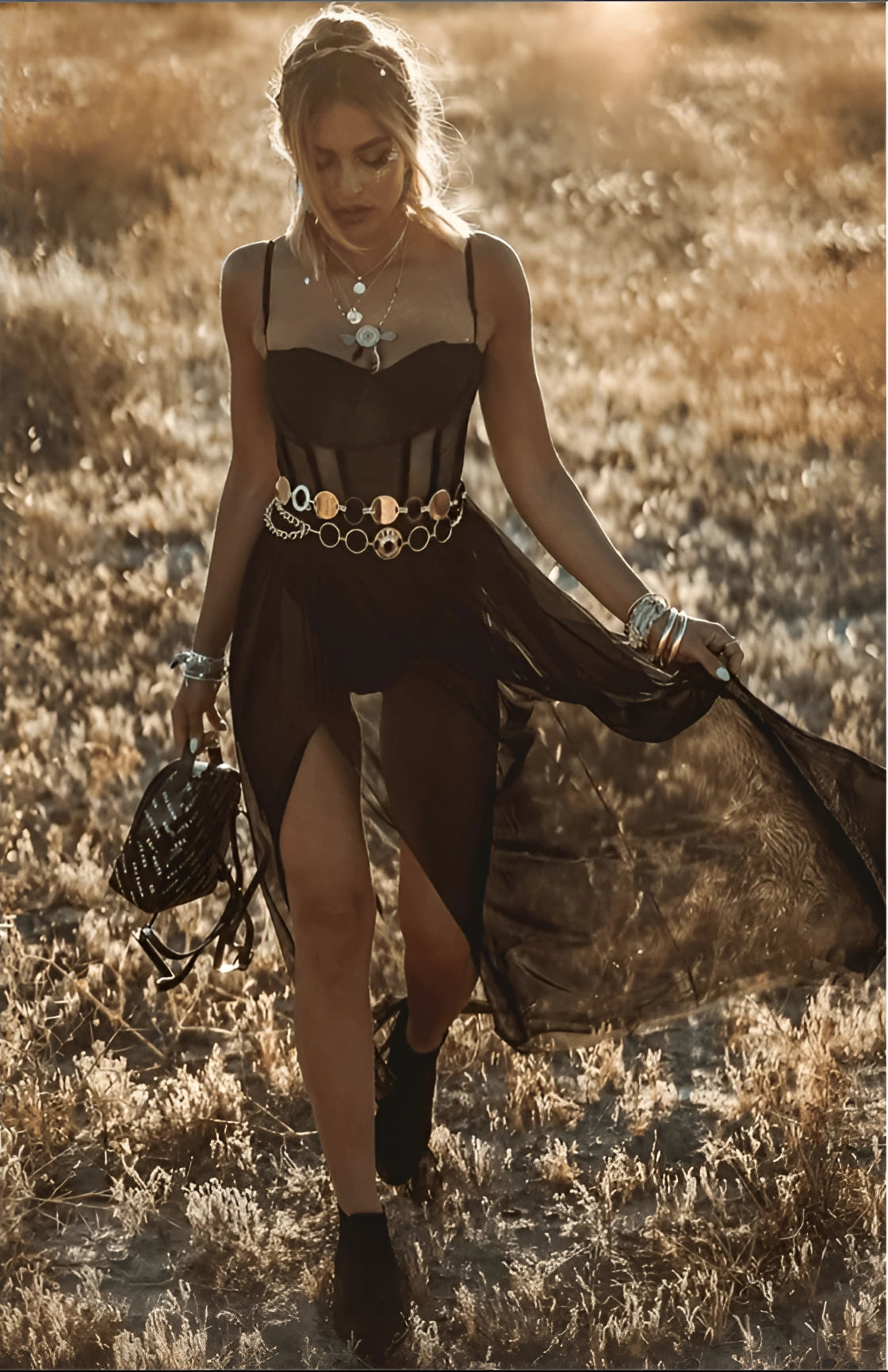 Faith | Elegant Sheer Maxi Dress
