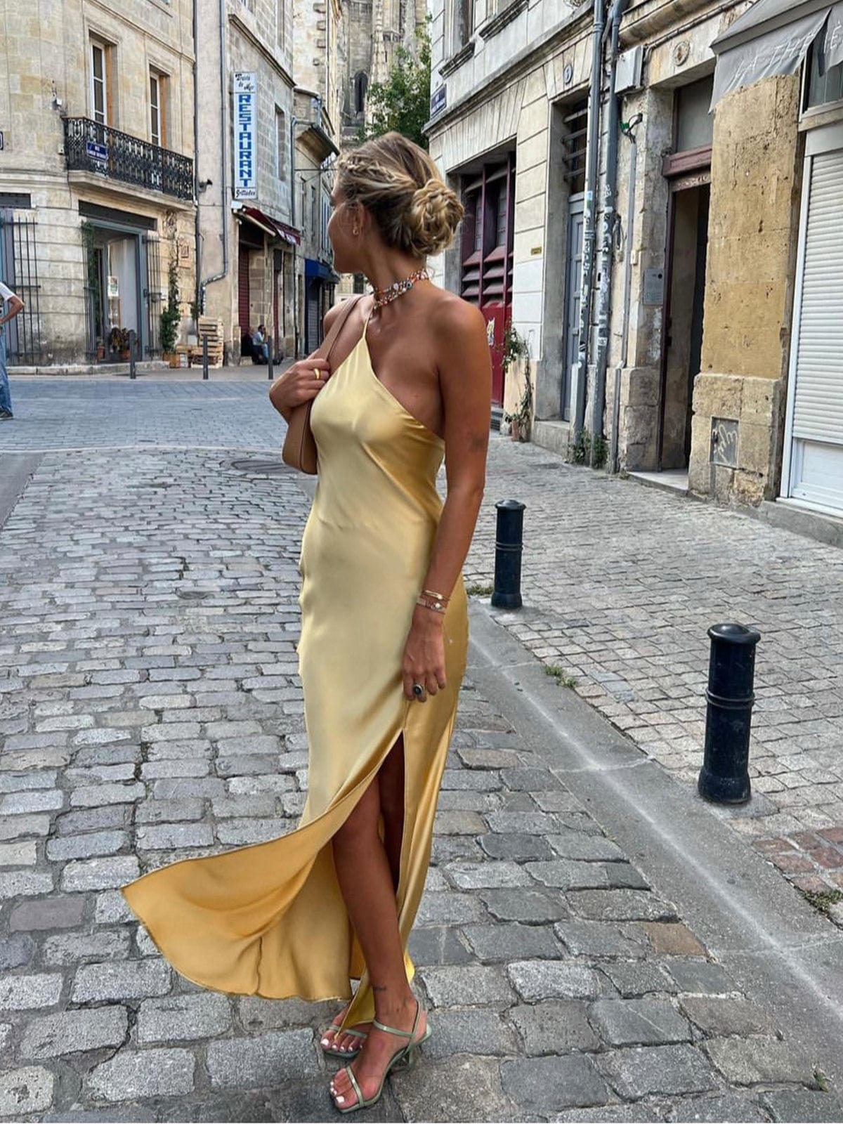Lowri | Satin Halter Dressing Gown