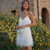 Matilda | Feather Mini Dress