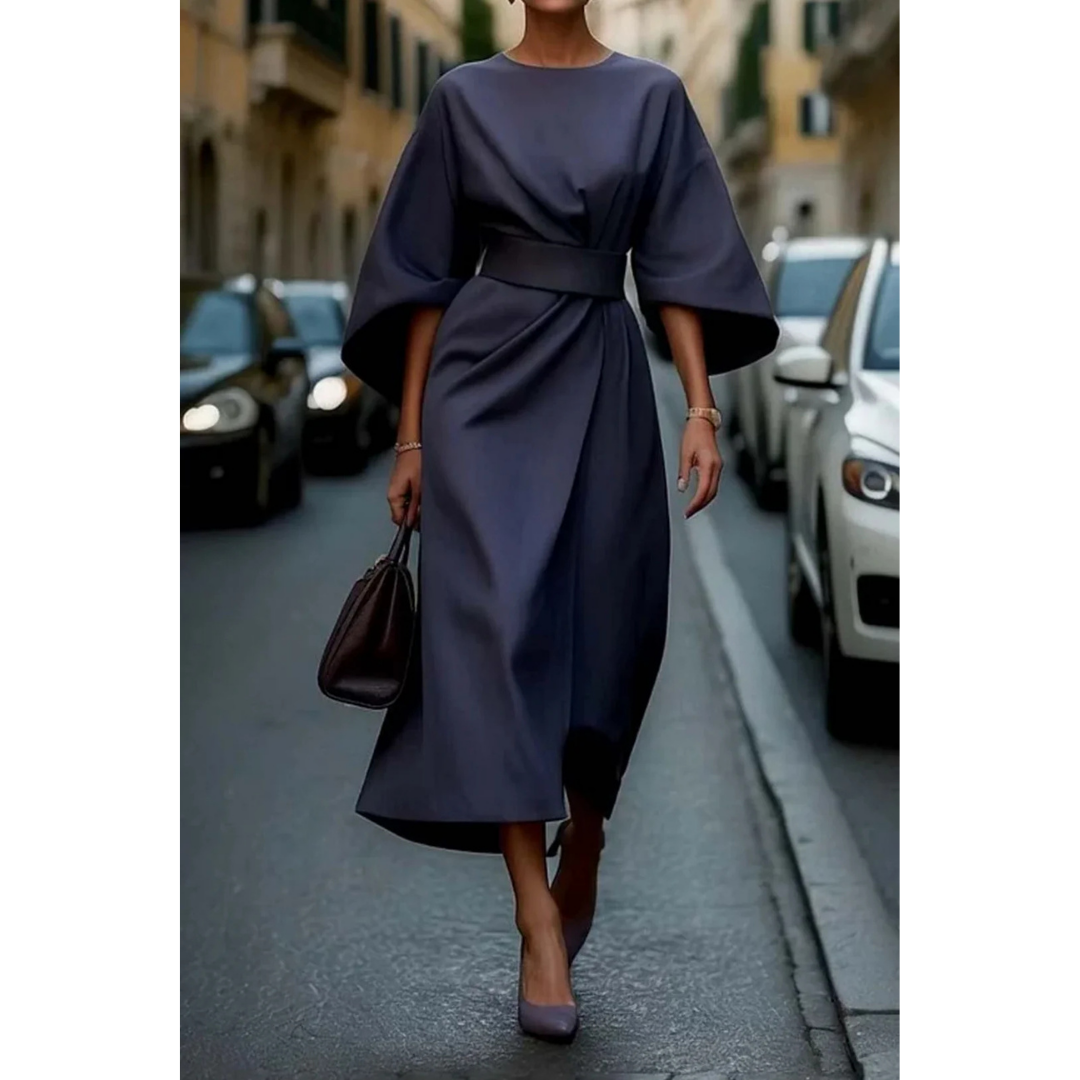 Dove | Elegant Lantern Sleeve Dress