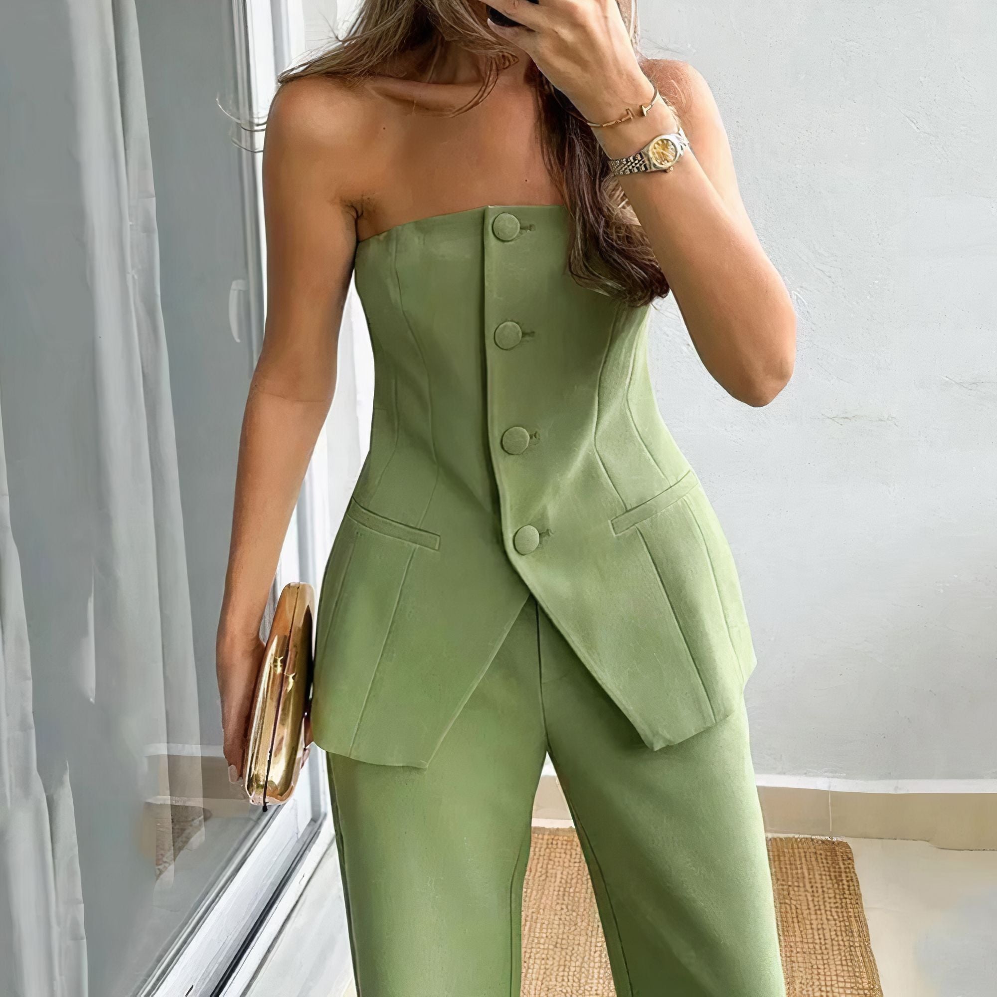 Clara | Tube Top & Trouser Set