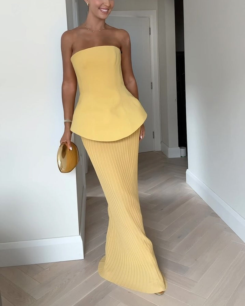 Delaney | Strapless Maxi Dress